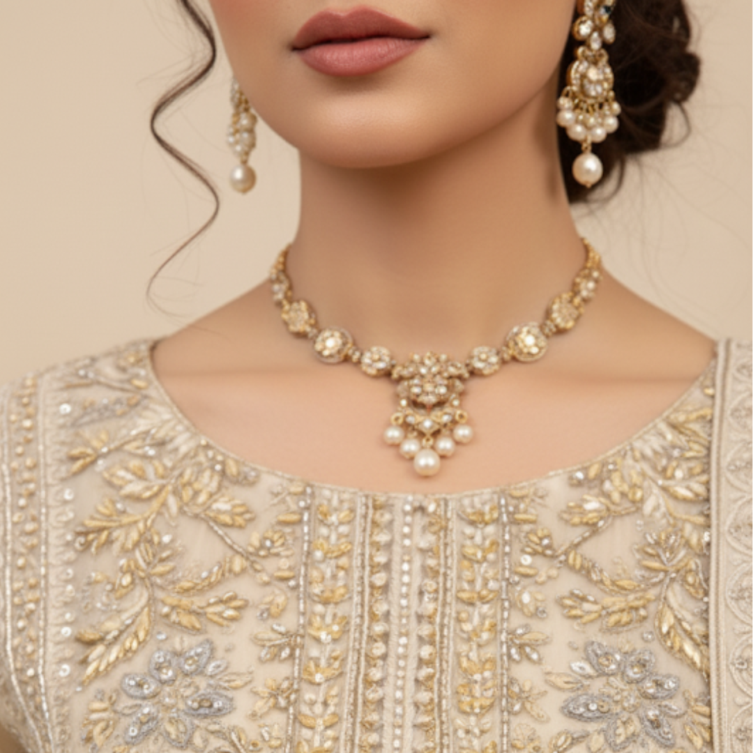 Ivory Elegance Embroidered Suit