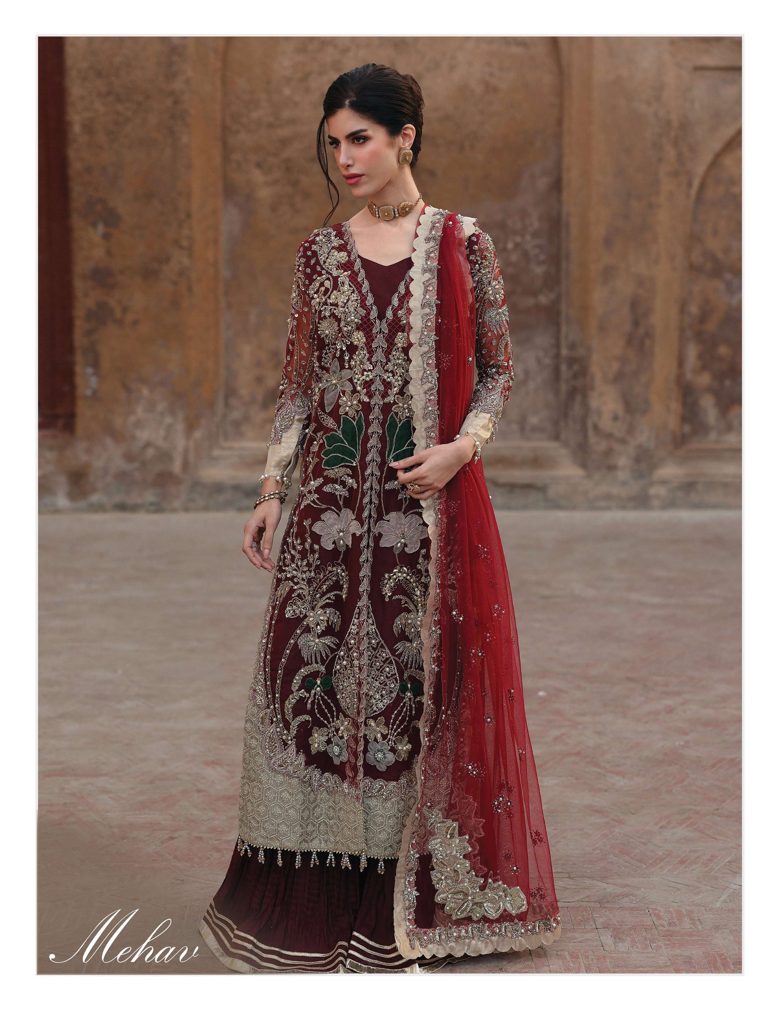 AL-4264 (Mehav) - Stitched & Unstitched Pakistani suits Dubai